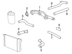 Genuine BMW 11511736502 Coolant Pipe - BMW