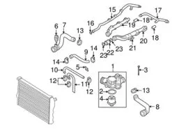 Genuine BMW 11537831116 Coolant Pipe - BMW