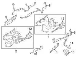 Genuine BMW 11537848506 Turbocharger Coolant Line - BMW