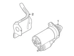 Genuine BMW 12417616500 Starter - BMW