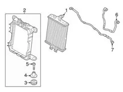 Genuine BMW 17127634965 Radiator Coolant Hose - BMW