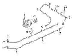 Genuine BMW 17127636413 Coolant Hose - BMW