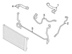 Genuine BMW 17127807033 Radiator Coolant Hose - BMW