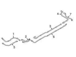 Genuine BMW 17128616140 Coolant Hose; Front - BMW
