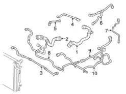 Genuine BMW 17128616560 Radiator Coolant Hose; Lower, Upper - BMW