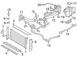 Genuine BMW 17128623572 Coolant Bypass Hose - BMW