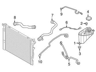 Genuine BMW 17129844478 Coolant Pipe; Inner | 17128602600 3 Genuine BMW 17129844478 Coolant Pipe; Inner | 17128602600