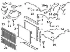 Genuine BMW 17129894743 Radiator Coolant Hose; Front, Upper - BMW | 17127535568