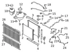 Genuine BMW 17129894753 Coolant Bypass Hose - BMW | 17127535543