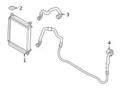 Genuine BMW 17129894772 Radiator Coolant Hose - BMW | 17128654354