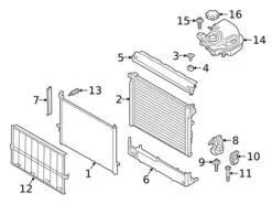 Genuine BMW 17138607137 Expansion Tank/Coolant Reservoir; Outer - BMW
