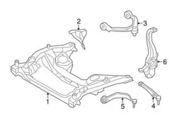 Genuine BMW 31106861152 Control Arm; Front Right - BMW