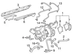 Genuine Mercedes 000000006576 Turbocharger Coolant Line Bolt; Left - Mercedes | 2974310069