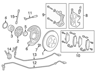 Genuine Mercedes 0004217281 Brake Caliper; Front Right - Mercedes | 0004214681 3 Genuine Mercedes 0004217281 Brake Caliper; Front Right - Mercedes | 0004214681