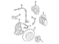 Genuine Mercedes 0034202683 Brake Caliper; Front Right - Mercedes | 0024206083