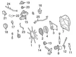 Genuine Mercedes 1042030431 Coolant Outlet Flange - Mercedes