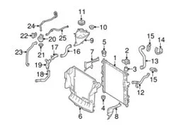 Genuine Mercedes 1645000075 Engine Coolant Overflow Hose - Mercedes | 164500007564 A1645000075