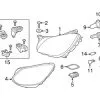 Genuine Mercedes 1729068600 Headlight Assembly; Front Left - Mercedes -auto parts store MB 1729068600