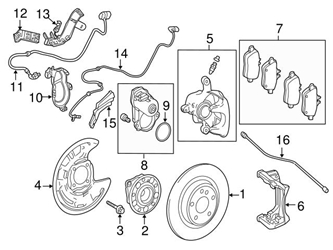 Genuine Mercedes 1764230281 Brake Caliper; Rear Right - Mercedes 3 Genuine Mercedes 1764230281 Brake Caliper; Rear Right - Mercedes