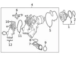 Genuine Mercedes 1772002000 Coolant Outlet Flange; Left - Mercedes