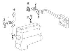 Genuine Mercedes 2028300614 Water Pump Bracket - Mercedes