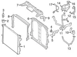 Genuine Mercedes 2055005700 Expansion Tank/Coolant Reservoir - Mercedes
