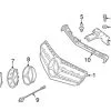 Genuine Mercedes 20788031839040 Grille; Front Upper - Mercedes -auto parts store MB 20788031839040