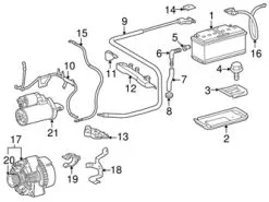 Genuine Mercedes 2085409107 Positive Battery Junction Block Cable - Mercedes
