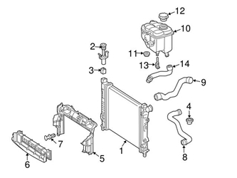 Genuine Mercedes 2095000575 Radiator Coolant Hose; Upper - Mercedes -auto parts store MB 2095000575
