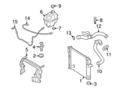 Genuine Mercedes 211501162564 Engine Coolant Overflow Hose - Mercedes | 2115011625