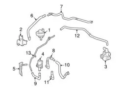 Genuine Mercedes 2118302296 Coolant Hose - Mercedes