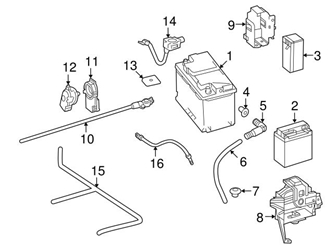 Genuine Mercedes 2125407600 Battery Cable Harness - Mercedes 3 Genuine Mercedes 2125407600 Battery Cable Harness - Mercedes