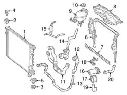 Genuine Mercedes 2185010382 Radiator Coolant Hose; Upper - Mercedes | A2185010382