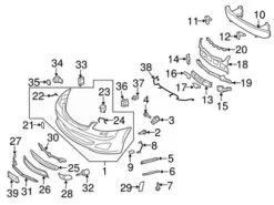 Genuine Mercedes 2218850853 Grille; Front Right Outer - Mercedes