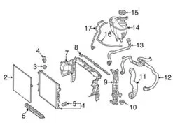 Genuine Mercedes 2225014025 Engine Coolant Overflow Hose; Left - Mercedes