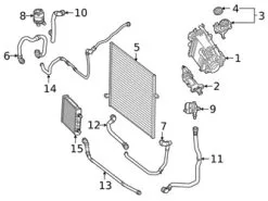 Genuine Mercedes 2225016801 Radiator Coolant Hose - Mercedes | 222501680164