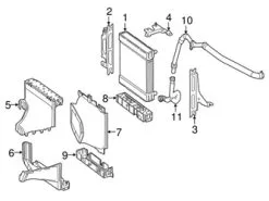 Genuine Mercedes 2315000275 Radiator Coolant Hose; Lower - Mercedes