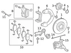 Genuine Mercedes 2474214500 Brake Caliper; Front Left - Mercedes