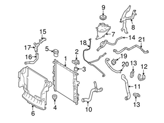 Genuine Mercedes 2515000075 Radiator Coolant Hose; Lower - Mercedes | A2515000075 3 Genuine Mercedes 2515000075 Radiator Coolant Hose; Lower - Mercedes | A2515000075