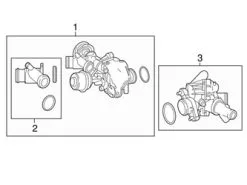 Genuine Mercedes 2702000200 Coolant Outlet Flange - Mercedes | 2702000056