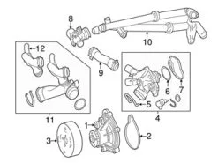 Genuine Mercedes 271203048064 Engine Coolant Thermostat Gasket - Mercedes | 2712030480