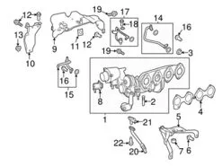 Genuine Mercedes 2712030902 Turbocharger Coolant Line; Front - Mercedes | 2712030702