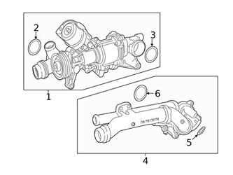 Genuine Mercedes 2742001300 Engine Coolant Thermostat Kit - Mercedes | 2742003500 3 Genuine Mercedes 2742001300 Engine Coolant Thermostat Kit - Mercedes | 2742003500