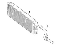Genuine Mercedes 4635010119 Coolant Hose; Right - Mercedes