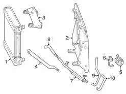 Genuine Mercedes 4635010200 Radiator Coolant Hose; Right - Mercedes