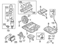 Genuine Porsche 00004330635 Oil Pan Gasket - Porsche | 00004320749 95810190200