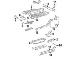 Genuine Porsche 477813146B Cowl Panel Reinforcement Nut; Front Right - Porsche | 477813146A