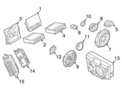 Genuine Porsche 7PP035415H Speaker; Left, Right - Porsche