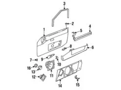 Genuine Porsche 94464541900 Speaker; Left, Right - Porsche