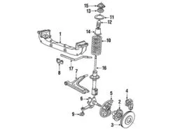 Genuine Porsche 95135142101 Brake Caliper; Front Left - Porsche